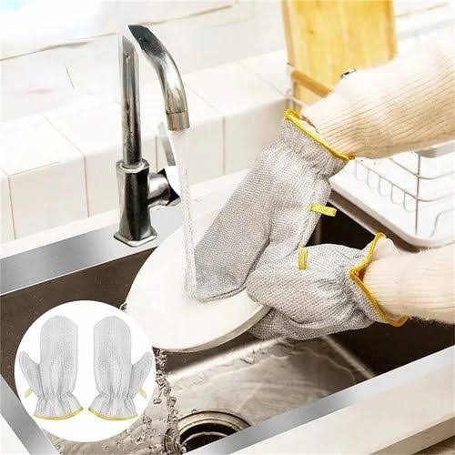 Kitchen Dish Wash Wire Gloves (Imported)