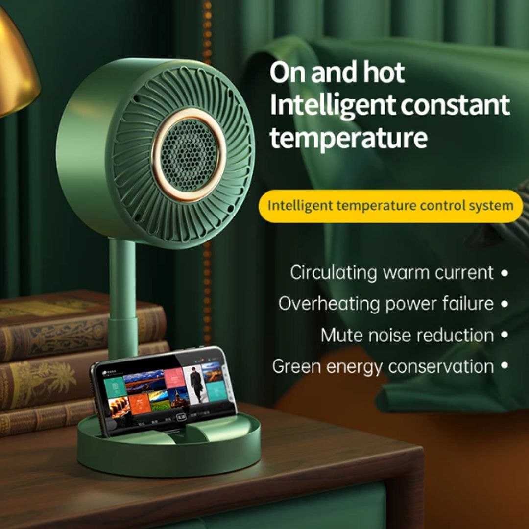 Adjustable Warm Air Blower Heater with Phone Stand